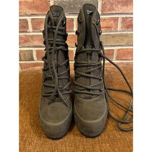 DKNY Women's Lenni Lace-Up Platform Boots Size 8 Black